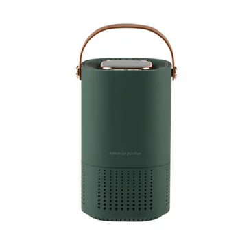 Настольный очиститель воздуха H13 с фильтром для очистки от отрицательных ионов 2000 мАч, портативный автомобильный освежитель для дома (зеленый)