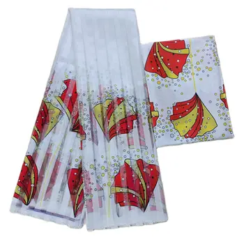 2022 новейшая шелковая восковая ткань Organz, африканская ткань для платья, африканская шелковая ткань Анкара, высококачественный атласный воск для! L0405