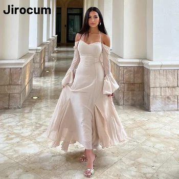 Выпускное платье Jirocum с бретелькой на шее, женское вечернее платье трапециевидной формы, Элегантное шифоновое платье длиной до щиколоток для официальных мероприятий
