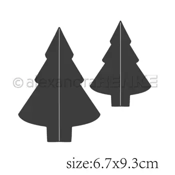 3D Рождественская елка маленькие металлические штампы для вырезания альбомов для скрапбукинга, бумажных открыток, декоративных поделок, тиснения, высечки