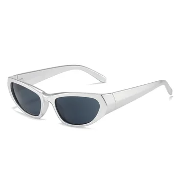 Солнцезащитные очки в небольшой оправе Y2K, модные очки с кошачьим глазом, Уличные Ветрозащитные солнцезащитные очки, Спортивные солнцезащитные очки UV400