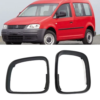 Рамка Бокового Зеркала Двери Автомобиля, Боковое Зеркало Заднего Вида, Накладка На Дверь, Крышка Для VW Transporter Multivan T5 Caddy 2003 2004-2010 LHD