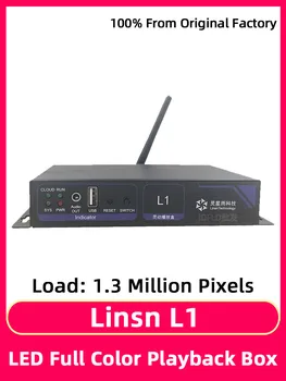 Коробка асинхронного воспроизведения Linsn L1, полноцветный модуль RGB, система отправки карт, светодиодный экран дисплея, видеоконтроллер с портом Wifi USB.