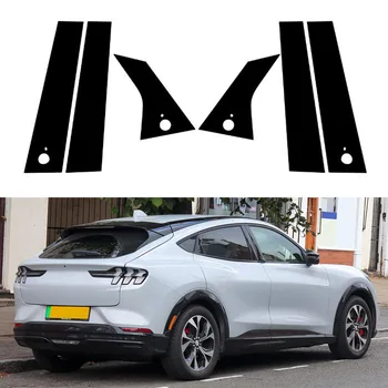 Автомобильные Стойки Стойки Двери Окна Накладка Наклейки Наклейка для Ford Mustang Mach-E 2021 2022 2023 Автостайлинг