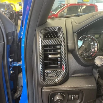 WELKINRY Для Ram Pickup 1500 5-го поколения 2019-2023 Передняя консоль автомобиля Боковая отделка вентиляционного отверстия кондиционера