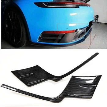 Защитная пластина багажника заднего бампера автомобиля из углеродного волокна Для Porsche Carrera 911 992 2018 2019 2020 2022