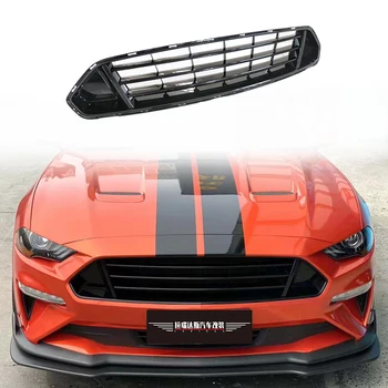 На 2015-2023 Ford Mustang GT EcoBoost Бампер решетка радиатор ABS Материал черный Внешние аксессуары для автомобиля заменяют обвес кузова