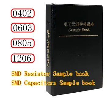 0402 0603 0805 1206 Ассортимент резисторов с 1% SMT-чипом, сборник образцов SMD-конденсаторов