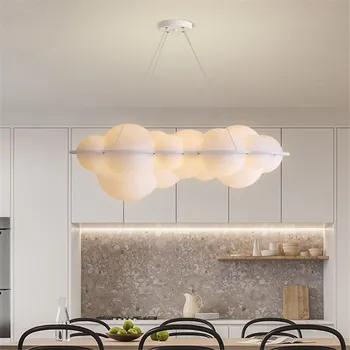 Подвесной светильник Nuvola, светодиодный скандинавский дизайнерский облачный светильник для украшения гостиной, индивидуальные лампы для спальни, домашний светильник для детской комнаты