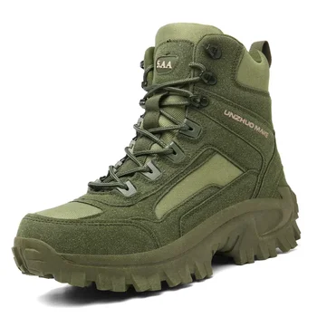 Мужские тактические ботинки, новая мужская военная спецназовская боевая обувь в пустыне, мужские уличные ботинки, рабочая защитная обувь, обувь для альпинизма, походная обувь