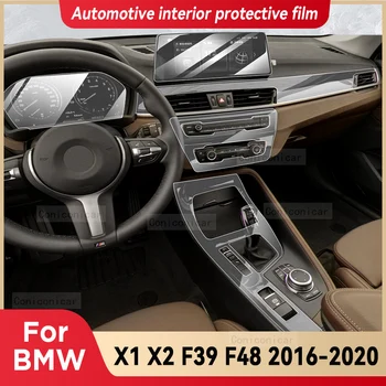 Для BMW X1 X2 F39 F48 2016-2020 Центральная Консоль Салона Автомобиля Из ТПУ Защитная Пленка Для Ремонта Царапин Защитная пленка Аксессуары