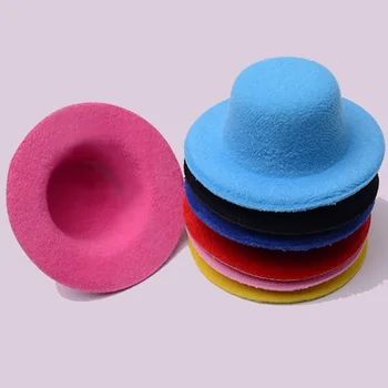 Материал для эмбрионов кукольной шляпы 2ШТ 8 см, детские игрушки, поделки ручной работы, аксессуары для изготовления миниатюрных шляп для кукольного домика