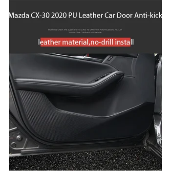 Mazda CX-30 2020, накладка для защиты двери автомобиля от ударов, из искусственной кожи, Mazda CX30, защита от бокового удара, 4 шт./компл.