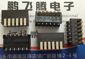 1 шт. Оригинальный американский CTS-193-6MS переключатель набора номера с 6-битным ключом, боковой циферблат с шагом 2,54