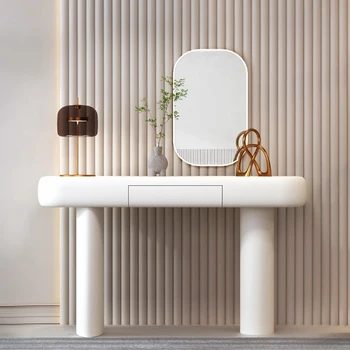 Туалетный столик для макияжа, Художественный Туалетный столик, Современный Минималистичный Дугообразный стол в Скандинавском стиле