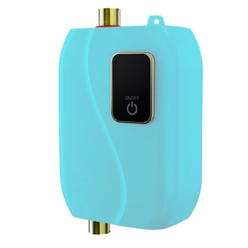 Мини-безцилиндровый ЖК-цифровой водонагреватель мощностью 3800 Вт, Мгновенный Водонепроницаемый кран для горячей воды, кухонный нагревательный термостат, интеллектуальное энергосбережение