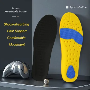 1 пара стелек из пены с эффектом памяти для обуви, Ортопедическая спортивная поддерживающая вставка для ухода за ногами, Мужская Женская Ортопедическая дышащая подушка для бега