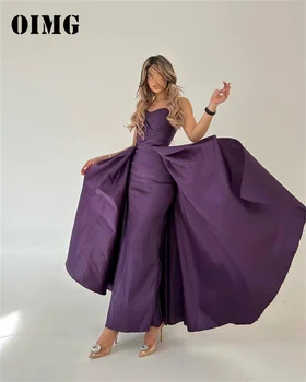 OIMG, атласные платья для выпускного вечера трапециевидной формы без бретелек, милые винтажные вечерние платья для женщин из Саудовской Аравии, вечернее платье для вечеринки