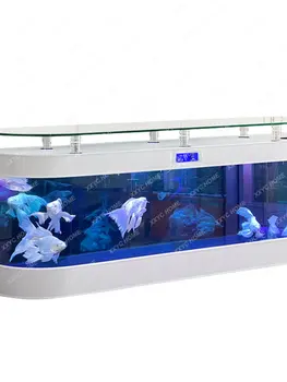 Шкаф для телевизора, Стеклянный аквариум для рыб, Умный Аквариум, гостиная, Домашняя среда, Экологическая Замена воды С доставкой на дом