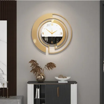 Бесшумные настенные часы с подсветкой Роскошный дом и украшение Бытовая техника Современный стиль Декор гостиной Часы Искусство Декоративный дизайн одежды