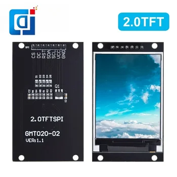 JCD 2,0-дюймовый TFT-Дисплей OLED LCD Drive IC ST7789V 240RGBx320 Матричный SPI-Интерфейс для Полноцветного ЖК-модуля Arduio