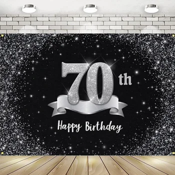 Фон для фотосъемки баннера с 70-летием 70-летние украшения для дня рождения, принадлежности для вечеринок, фон для фото баннера