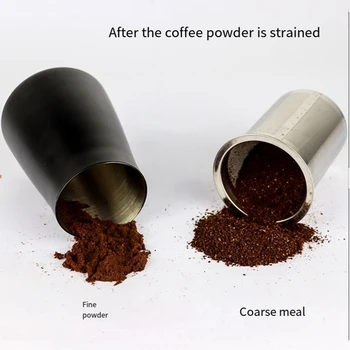 Сито для кофе, фильтр для муки для кофе и какао из нержавеющей стали, кухонный контейнер, сито для помола кофе