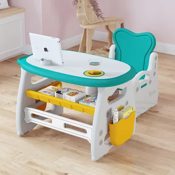 Детский стол для рисования, Детская сторона, минималистичный эстетический стол, стулья для малышей, Tavolino Bambini Con Sedie, детская мебель