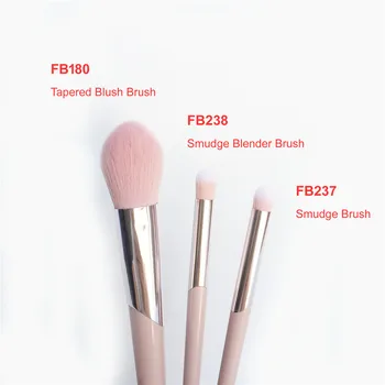 FB180 Конические Румяна FB237 / FB238 Набор Кистей Для макияжа Smudge Blender - Нежно-Розовая Пудра Тени Для Век Beauty Cosmetics Blender Tool