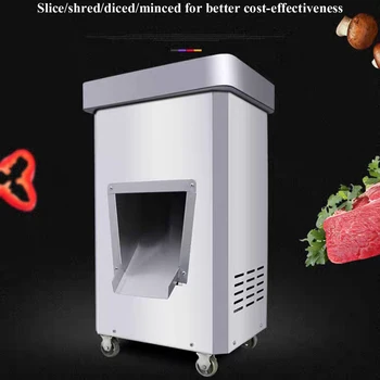 Коммерческая машина для резки мяса Вертикальная Электрическая мясорубка со съемным лезвием, измельчитель мяса, машина для нарезки кубиками 2200 Вт