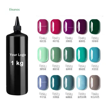 Eleanuos 1 кг Верхний Базовый Слой Гель-Лака Для ногтей Полупостоянный Nail Art Salon UV LED Soak Off Чистый Цветной Маникюр Гибридный Лак