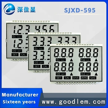 Высокое качество и низкая цена 7-сегментный дисплей SJXD-595 TN Серый положительный цифровой экран дисплея Цифровой экран дисплея 31pin