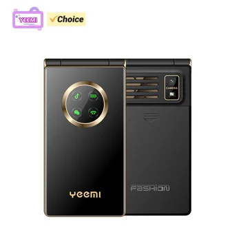 Оригинальный Новый мобильный телефон Yeemi M3-1 GSM 2G 2,8 дюйма со светодиодной подсветкой, две SIM-карты, 8-мегапиксельная камера, Откидная большая клавиатура, громкий голосовой мобильный телефон