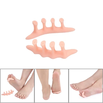 1 Пара Разделителей пальцев, Ортопедический корректор большого пальца стопы, облегчающий вальгусную деформацию