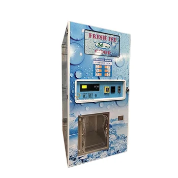 уличный автомат по продаже льда производительностью 320 кг/ день для оплаты счетов картой IC, автомат по продаже кубиков льда
