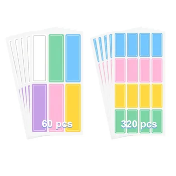 MOHAMM 10 листов прочных цветных этикеток для сортировки, наклейки для детей, Именная бирка, классификация хранения в школе, офисе, доме
