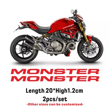 Новая наклейка на топливный бак мотоцикла, светоотражающие водонепроницаемые креативные наклейки, логотип шлема для Ducati monster MONSTER 600 620 646 690