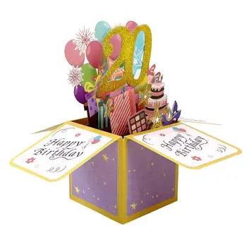 Поздравительная открытка с полезными пожеланиями, красивая легкая яркая открытка на день рождения, аксессуар для вечеринки по случаю дня рождения
