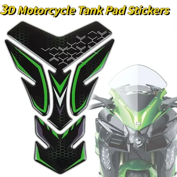 3D Бак Мотоцикла Pad Protector Наклейки Наклейка Аксессуары Для Kawasaki Ninja400 Z900 Z1000 zx10r er6n Versys 650