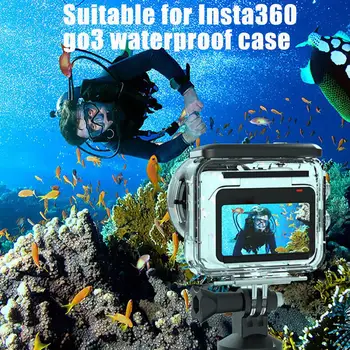 Водонепроницаемый Корпус Чехол Для Insta360 GO 3 40m Корпус Для Подводного Плавания Защитный Чехол Аксессуары Для Камеры A0T9