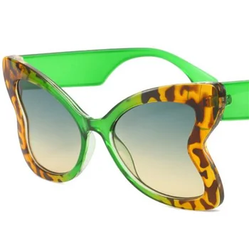 НОВЫЕ солнцезащитные очки, Женские солнцезащитные очки с бабочкой, оправа в стиле пэчворк, Солнцезащитные очки с защитой от ультрафиолета, Очки в декоративной оправе Оверсайз